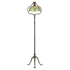 Vintage Tiffany Studios Wave Glass Floor Lamp