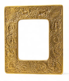 Tiffany Studios “Zodiac” Dore Bronze Easel Calendar, Model 943, 20th Century