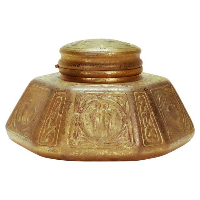 American Indian Inkwell by Tiffany Studios For Sale at 1stDibs ...