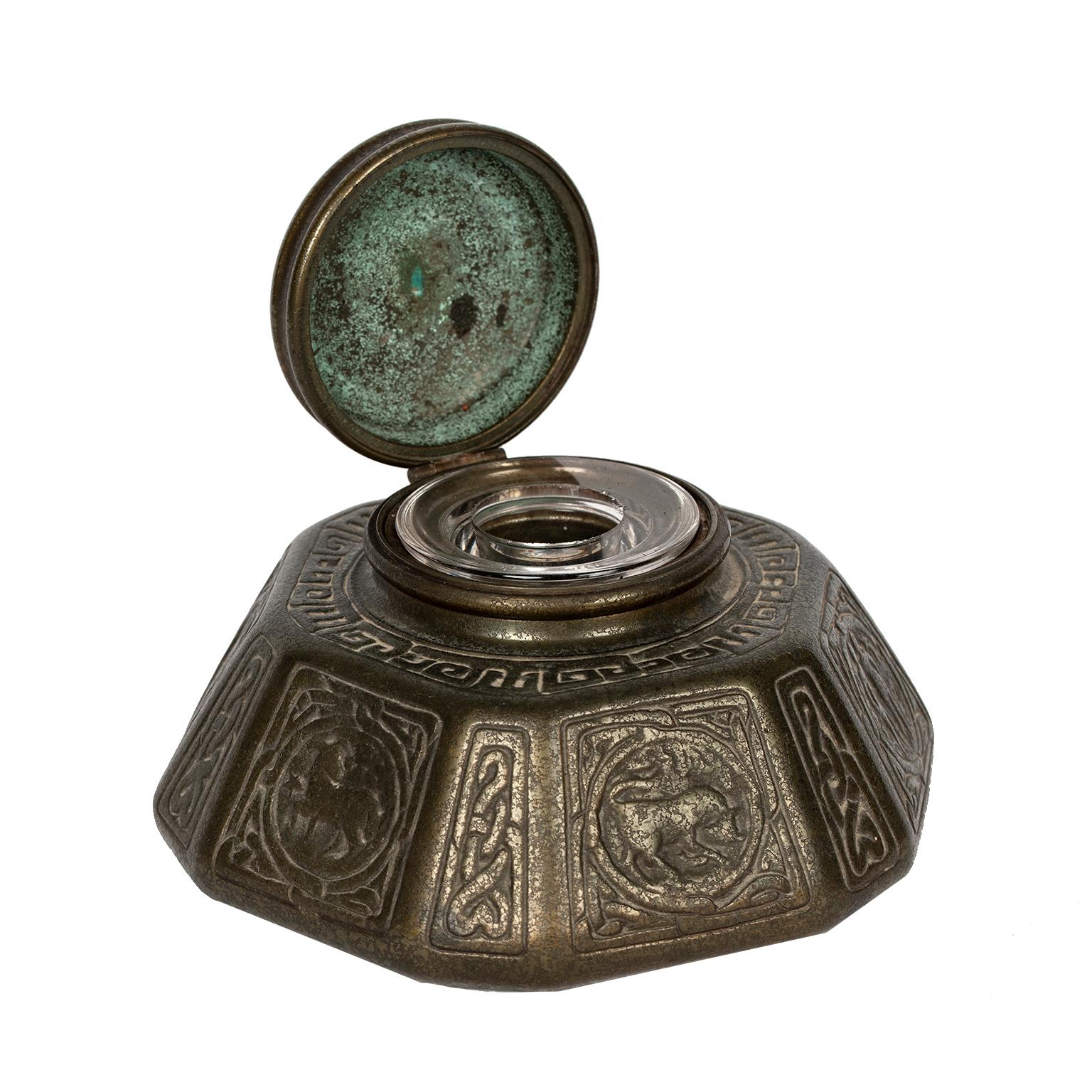 tiffany studios inkwell