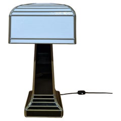 Tiffany style art deco glass table lamp, Germany 1960s