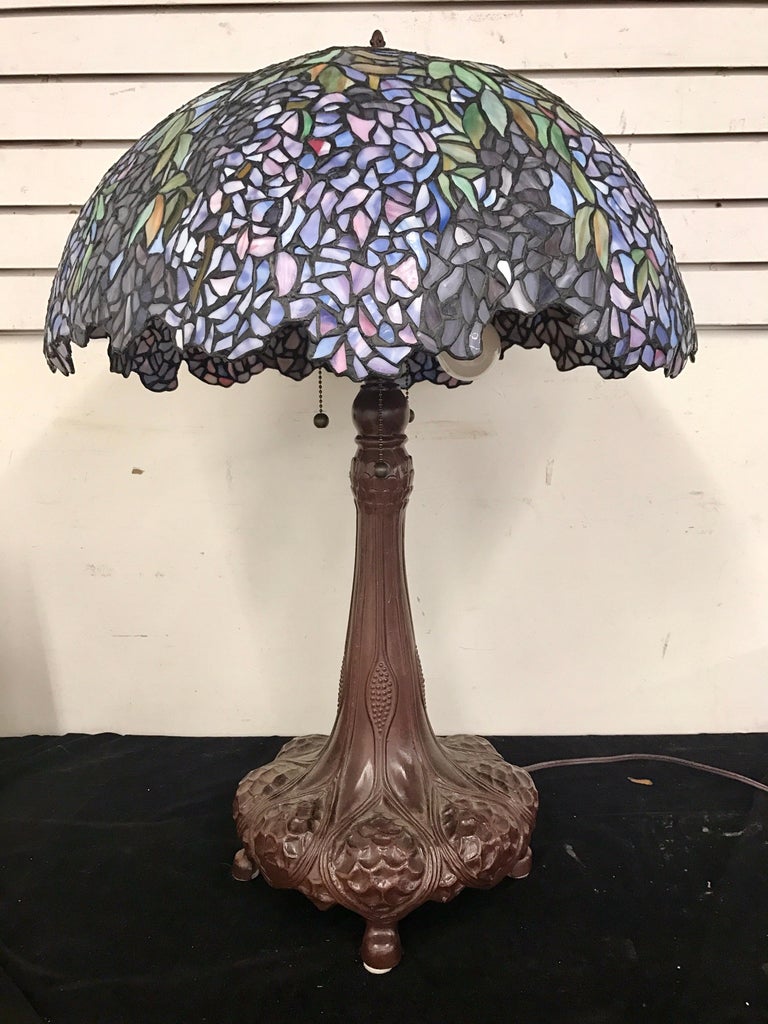 Unusual High Art Glas Swirl Table Lamp Lighting Home Living