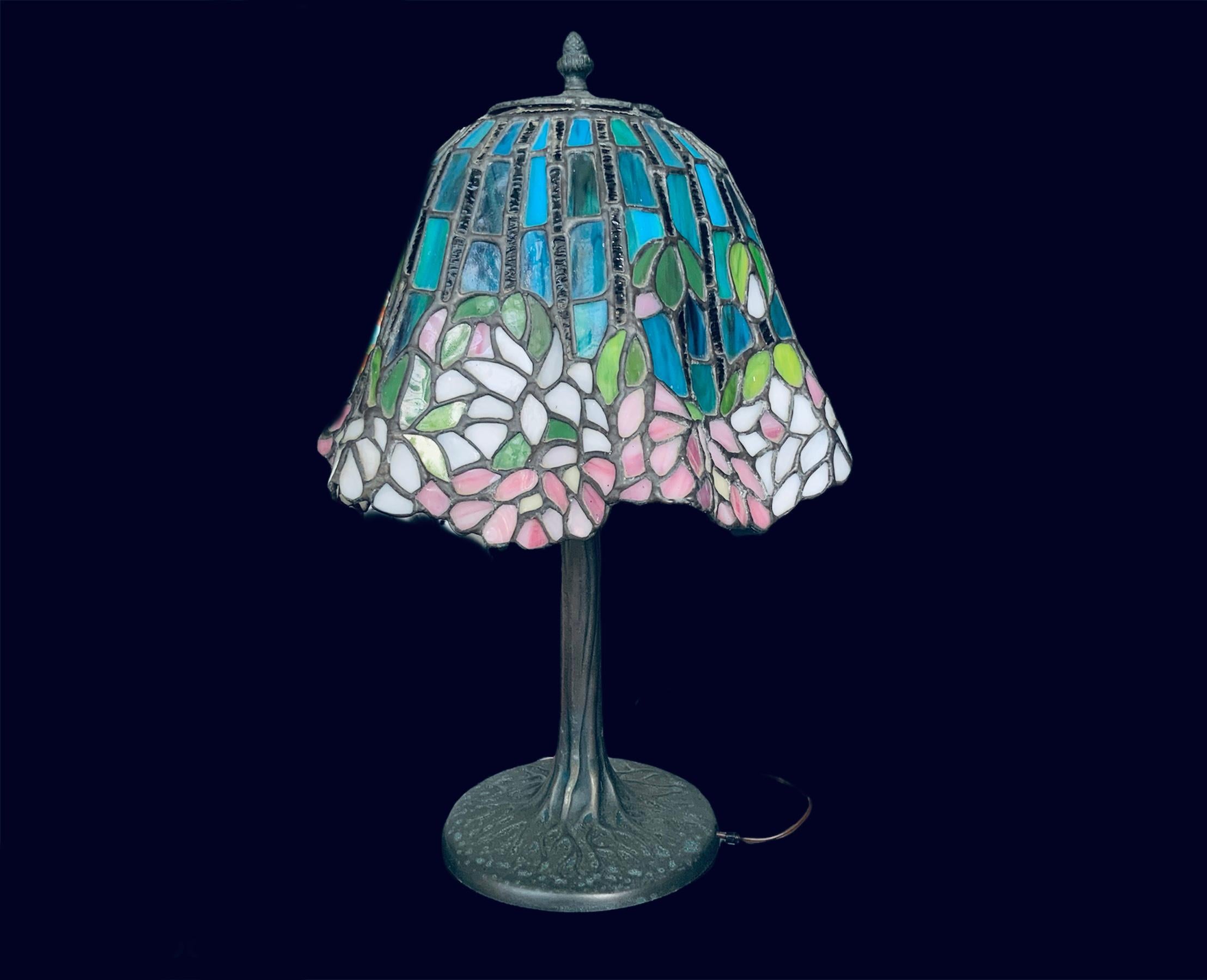 tiffany pink lotus lamp