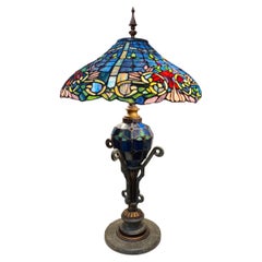 Tisch- oder Schreibtischlampe im Tiffany-Stil