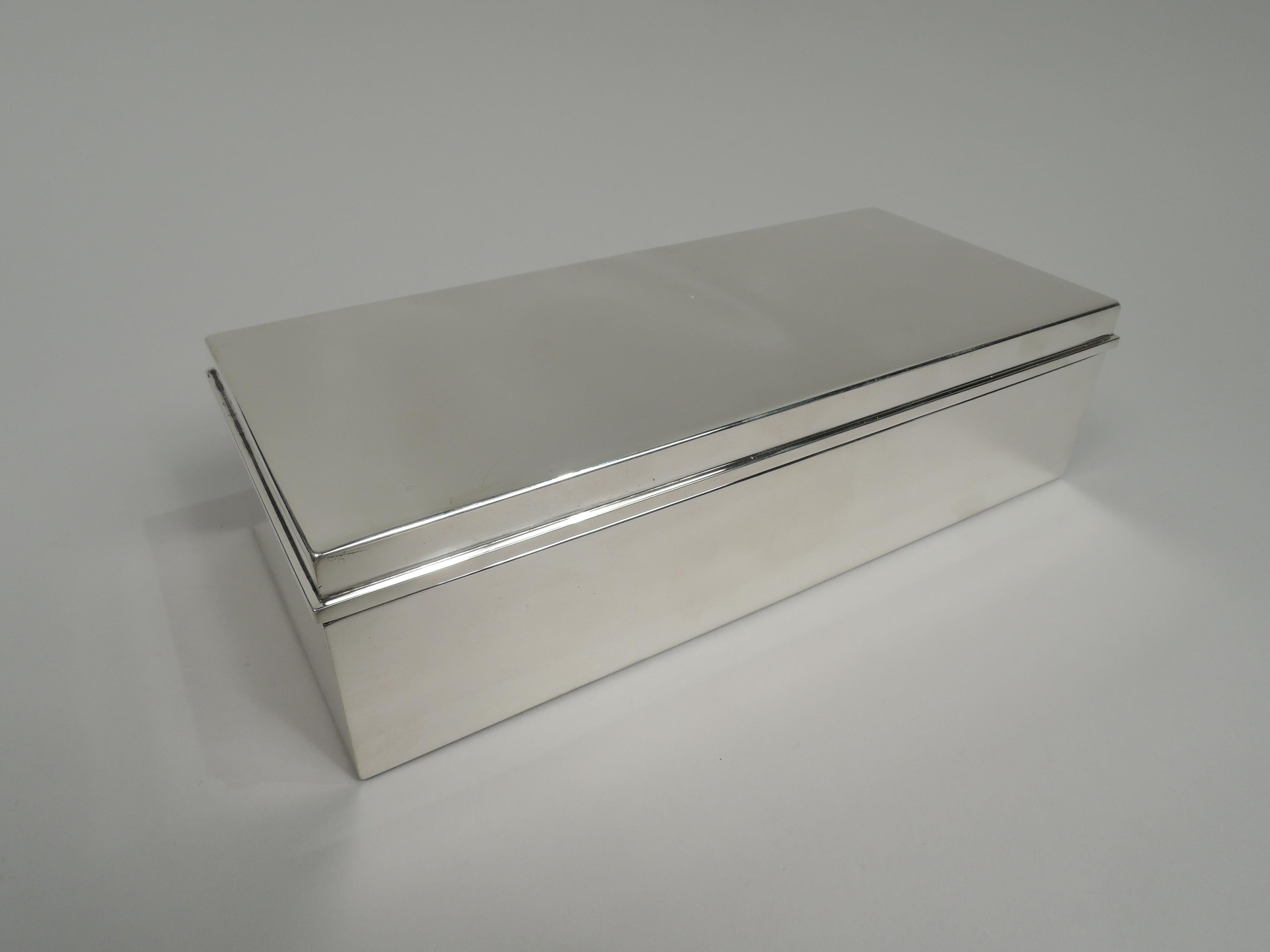 Tiffany Stylish Midcentury Modern Sterling Silver Desk Box For Sale at ...