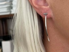 Tiffany T Bar Earrings in Sterling Silver