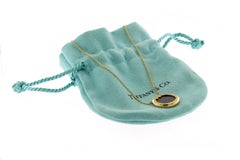 Tiffany T Diamond and Black Onyx Circle Pendant