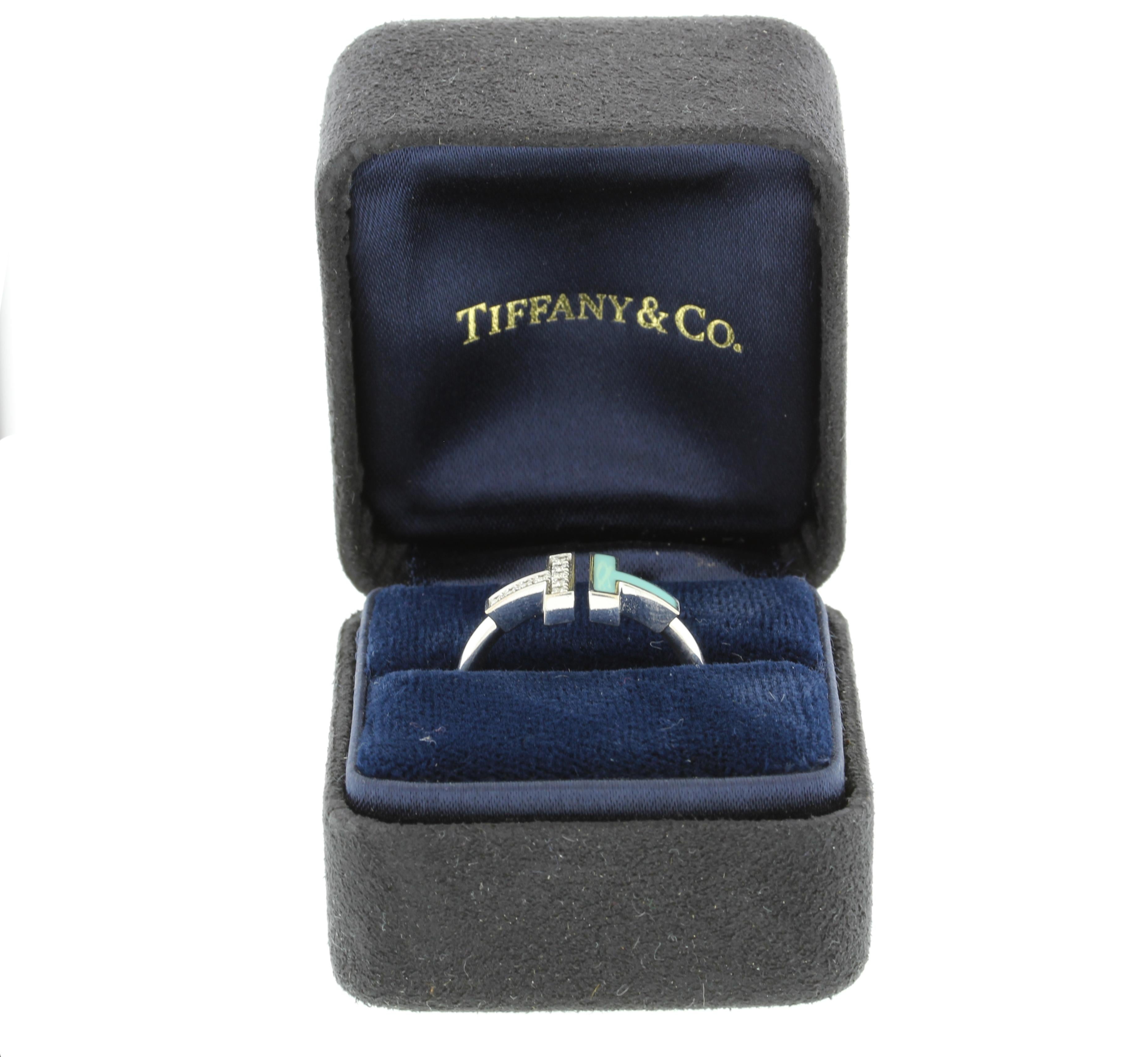 tiffany t turquoise wire ring