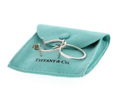 Tiffany T Diamond Hoop Earrings in 18k White Gold