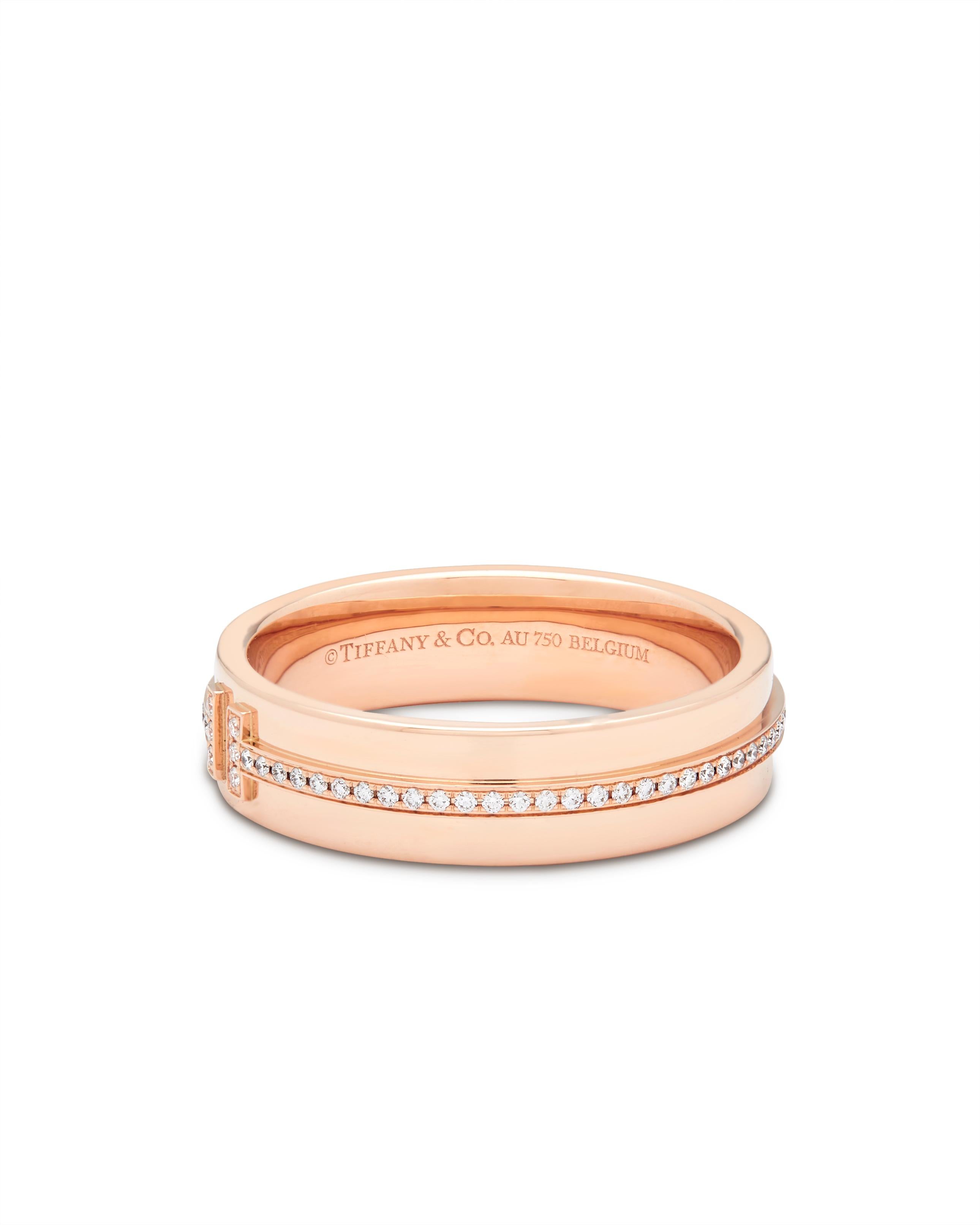 Contemporain Bague Tiffany T en or rose numéro de modèle : 60151041 en vente