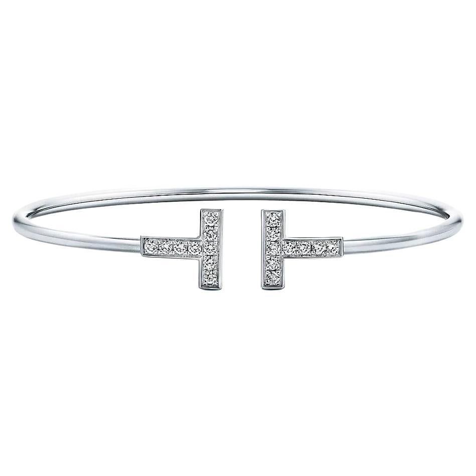 Tiffany & Co. T Diamond Wire Bracelet