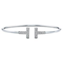 Used Tiffany & Co. T Diamond Wire Bracelet