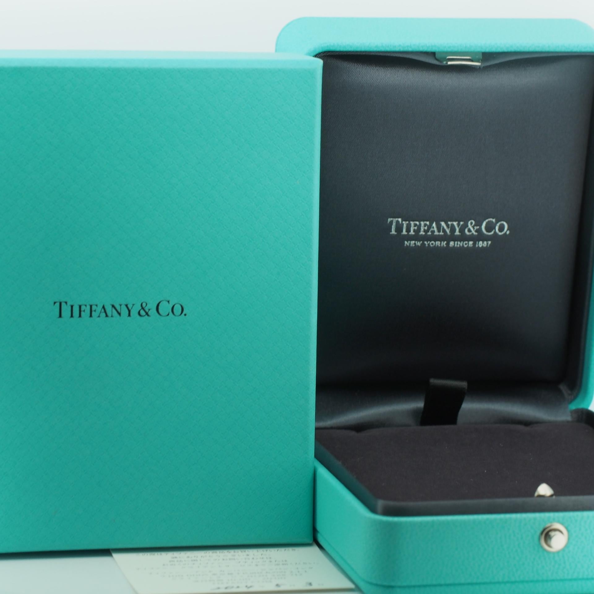 Tiffany T Smile Bracelet in Yellow Gold on a Blue Cord 3