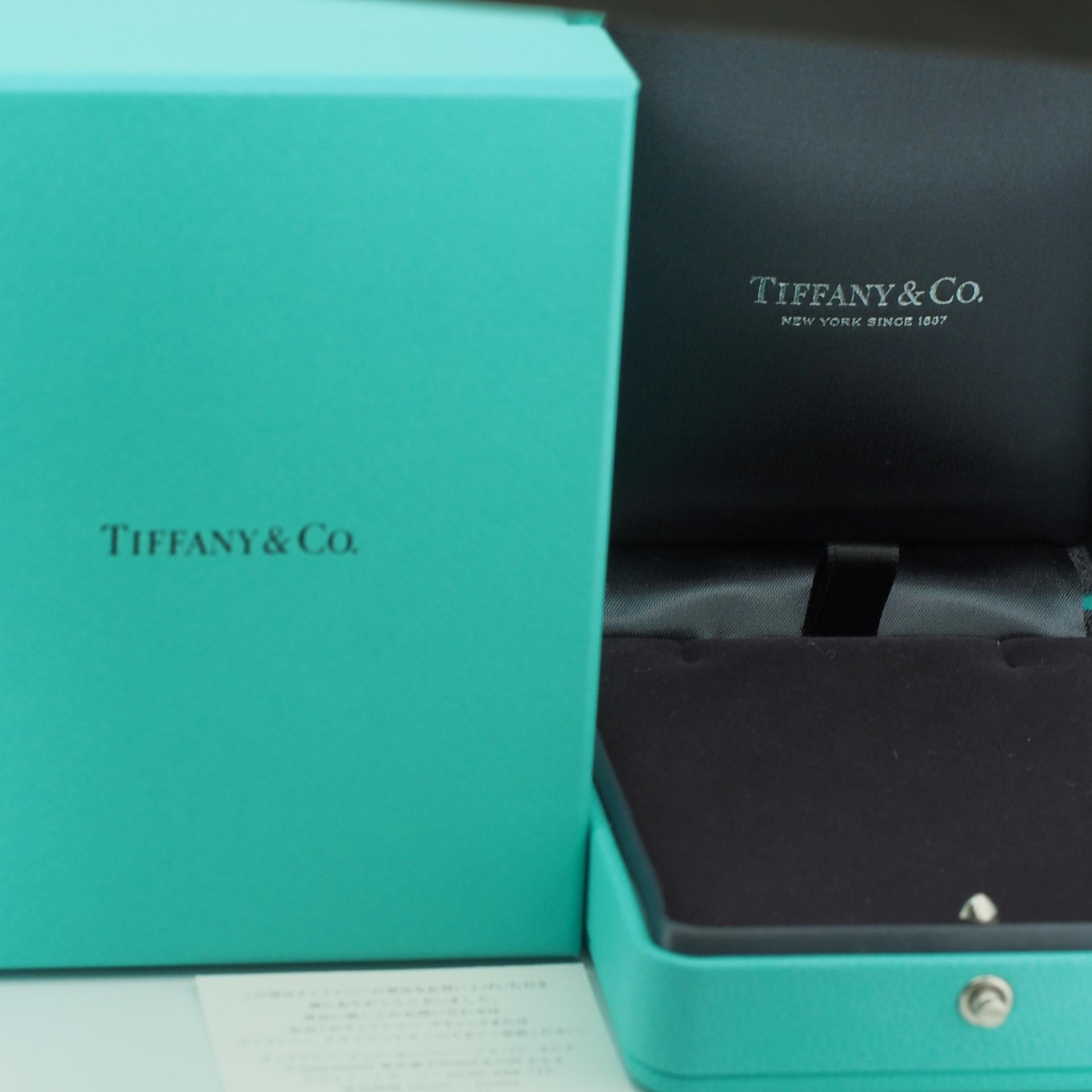 Tiffany T Smile Bracelet With Diamonds Yellow Gold Limited Edition Blue Cord 2