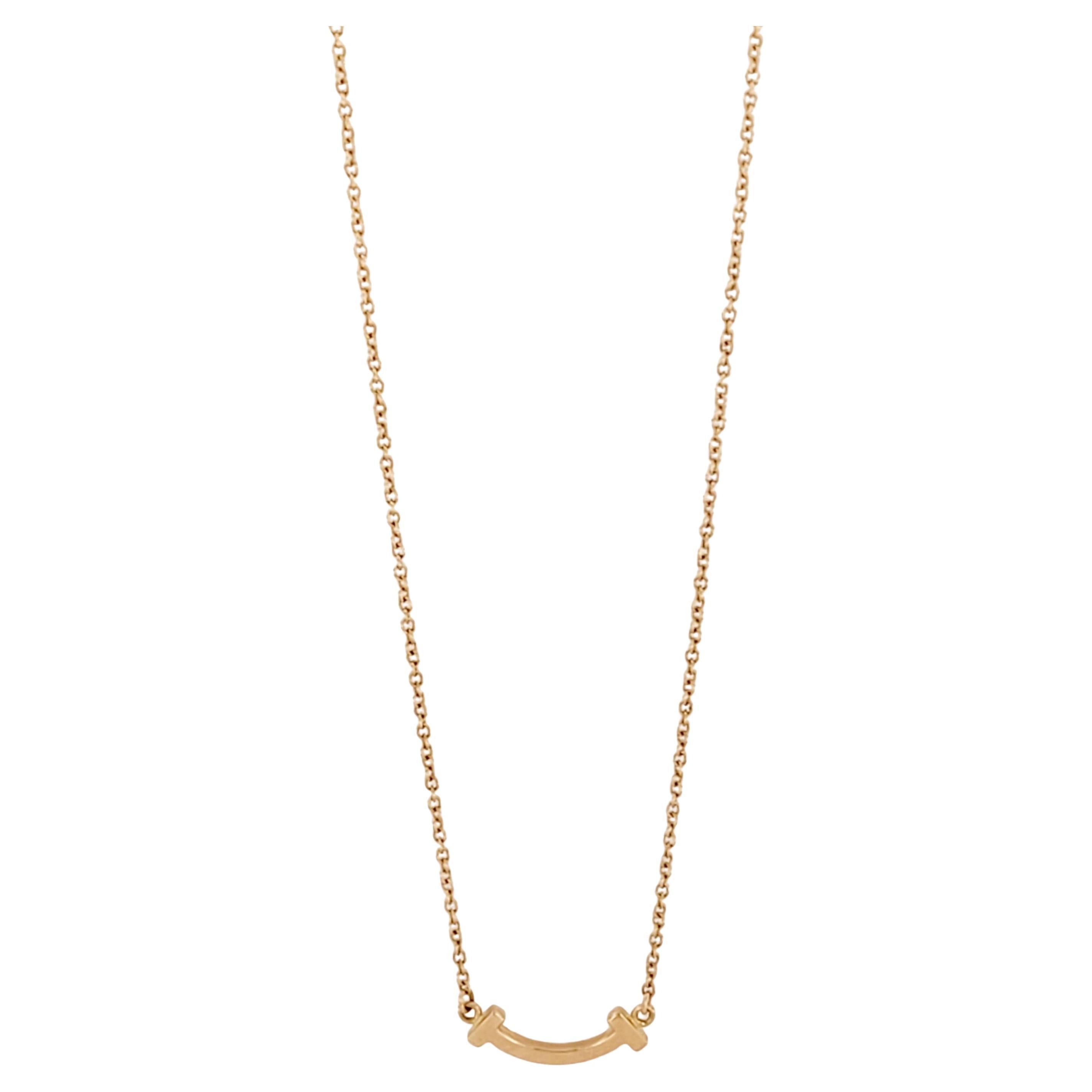 Tiffany T Smile pendentif en or jaune