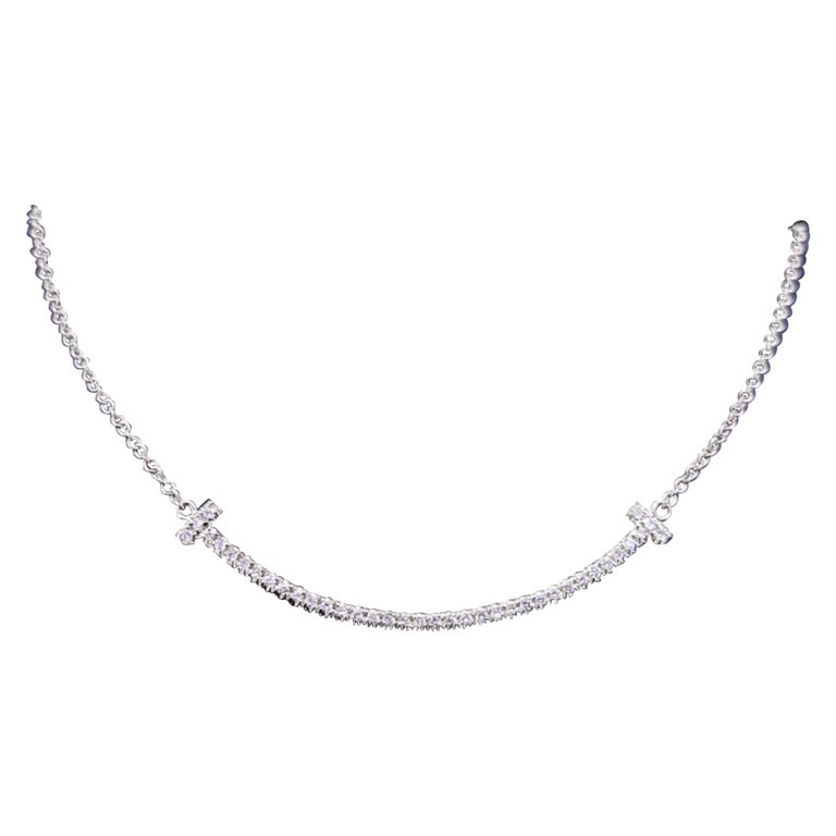 Smile Pendant Small Tiffany Necklace Tiffany T Smile Pendant Small