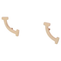Tiffany T Smile Post Earrings Rose Gold