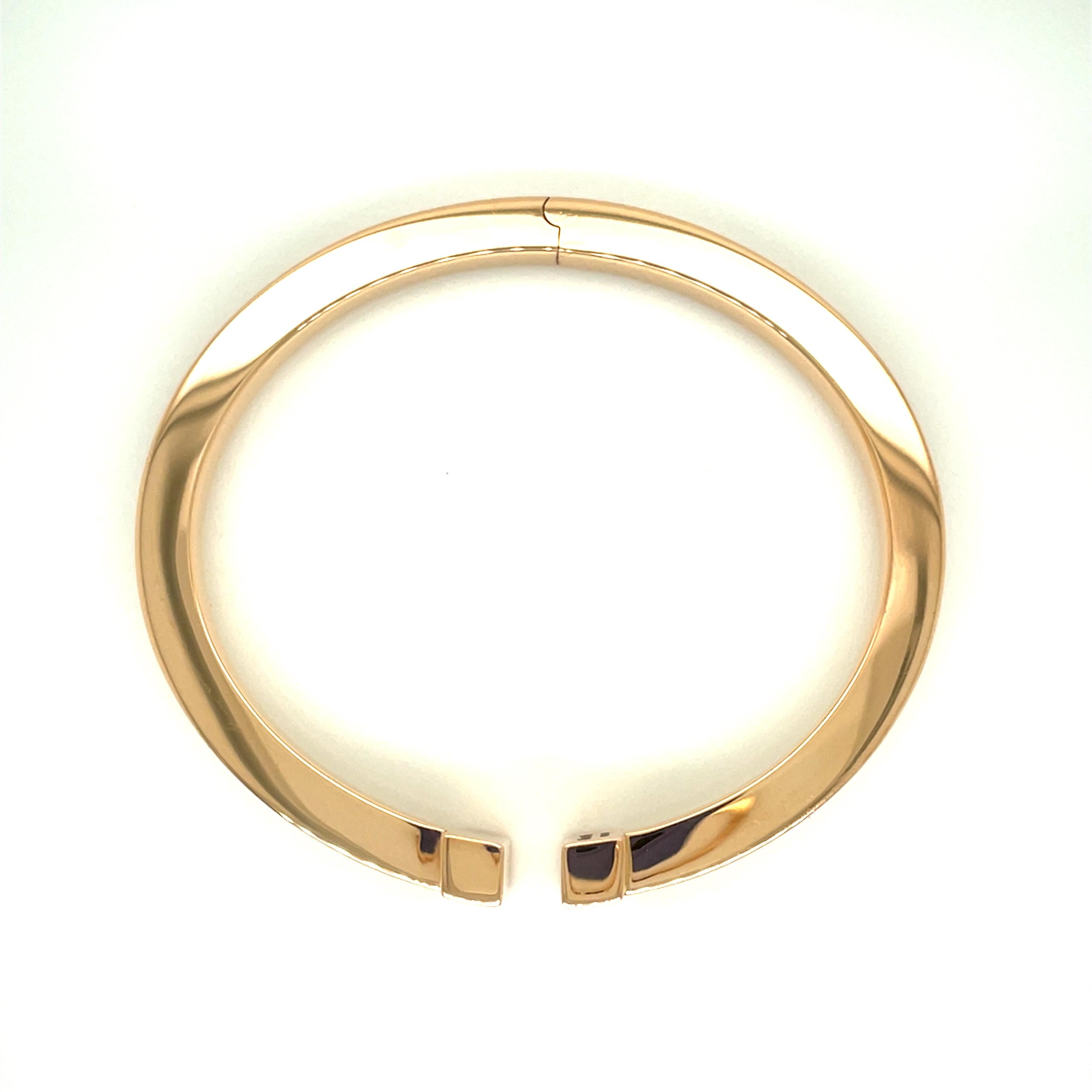 Moderne Tiffany & Co. Bracelet carré en or rose 18 carats avec boîte en T en vente