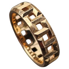 Tiffany T True Wide 5.5mm Anello a Fascia Oro Rosa 18k sz 7 2700 al dettaglio