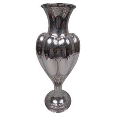 Tiffany Tall Victorian Classical Sterling Silver Vase
