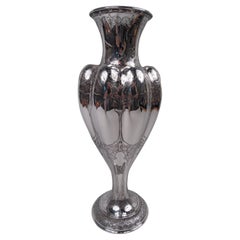Tiffany Tall Victorian Classical Sterling Silver Vase