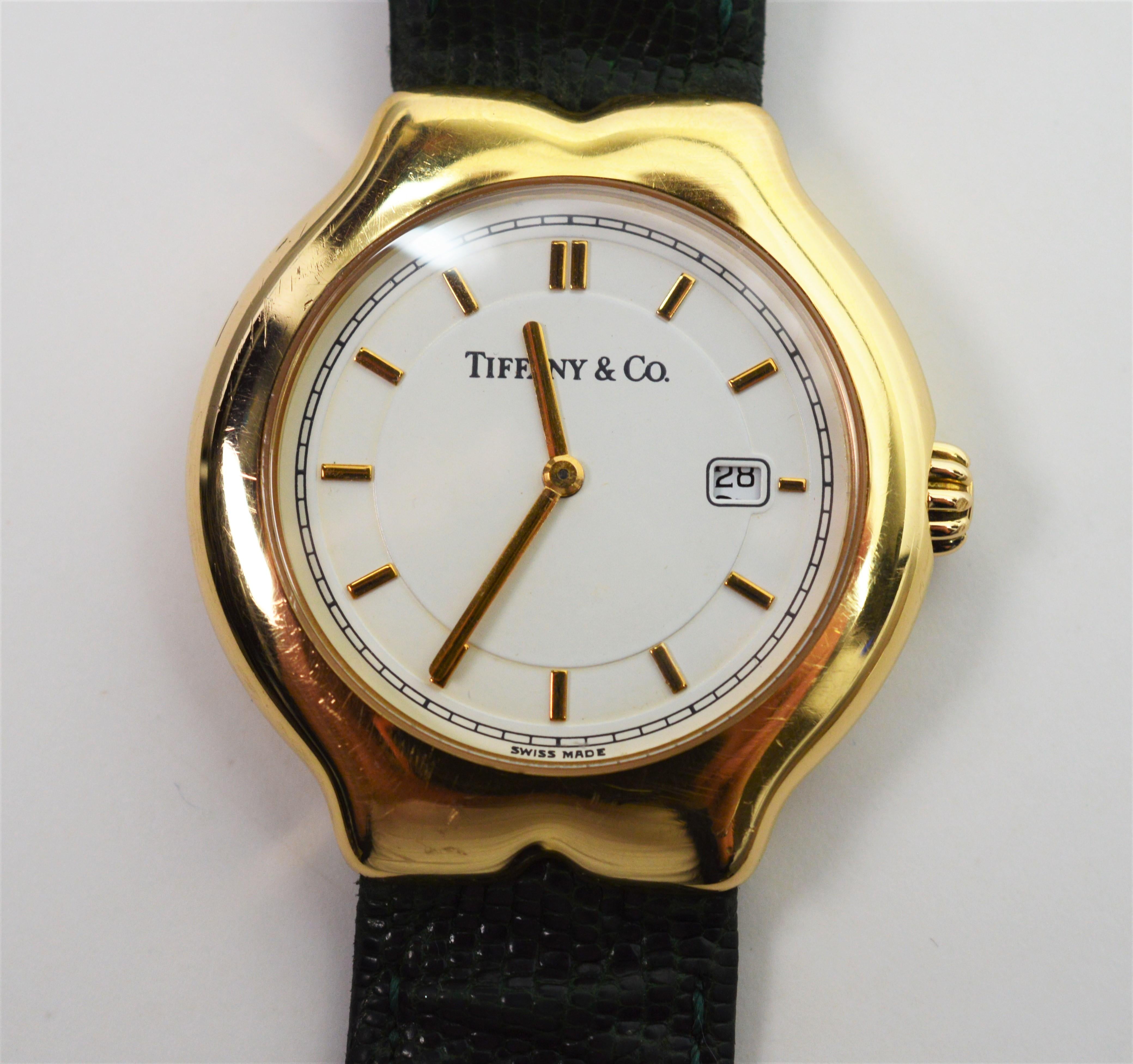 Tiffany & Co. Tesoro Ladies 18 Karat Gold Quartz Wristwatch 1
