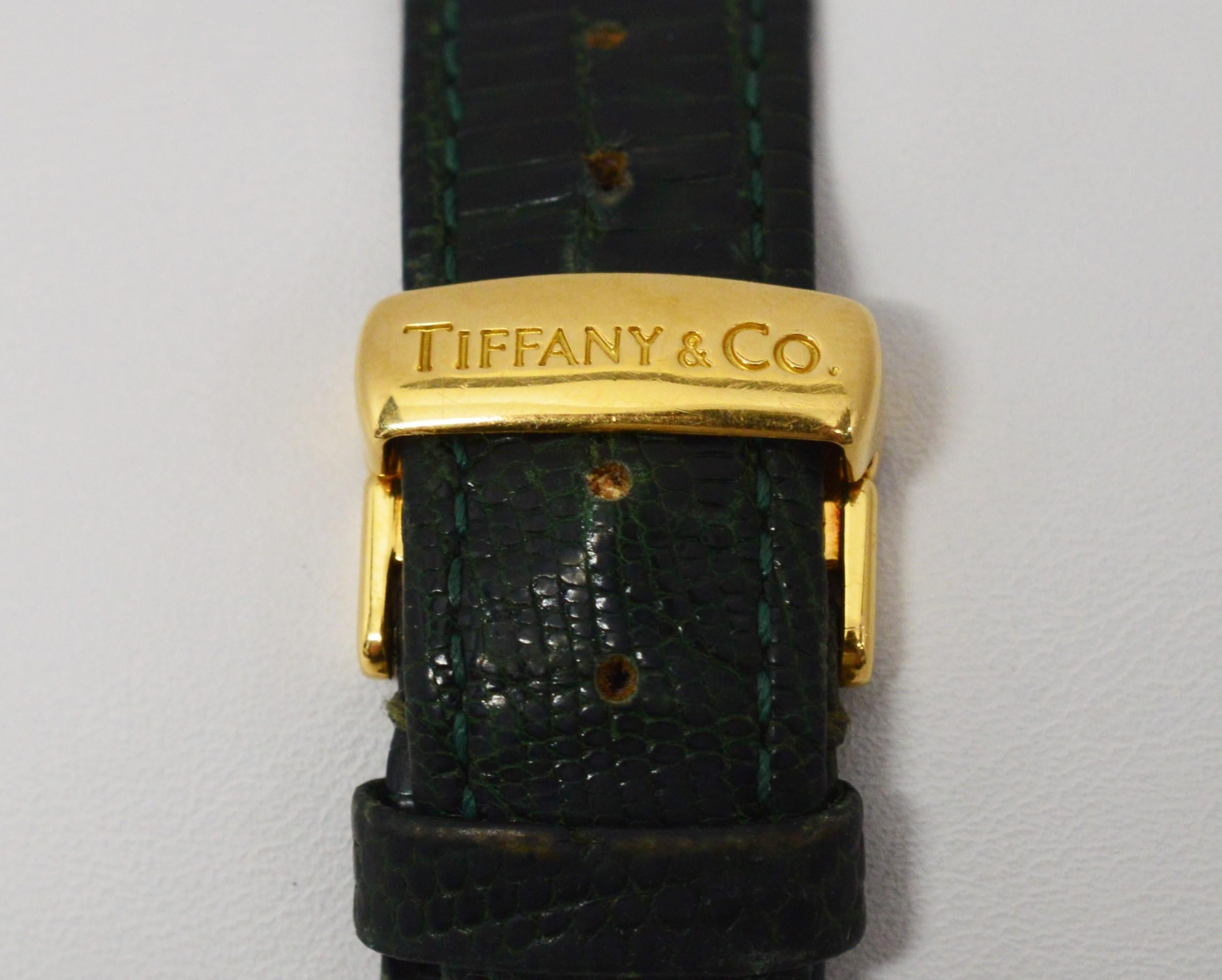 Contemporary Tiffany & Co. Tesoro Ladies 18 Karat Gold Quartz Wristwatch