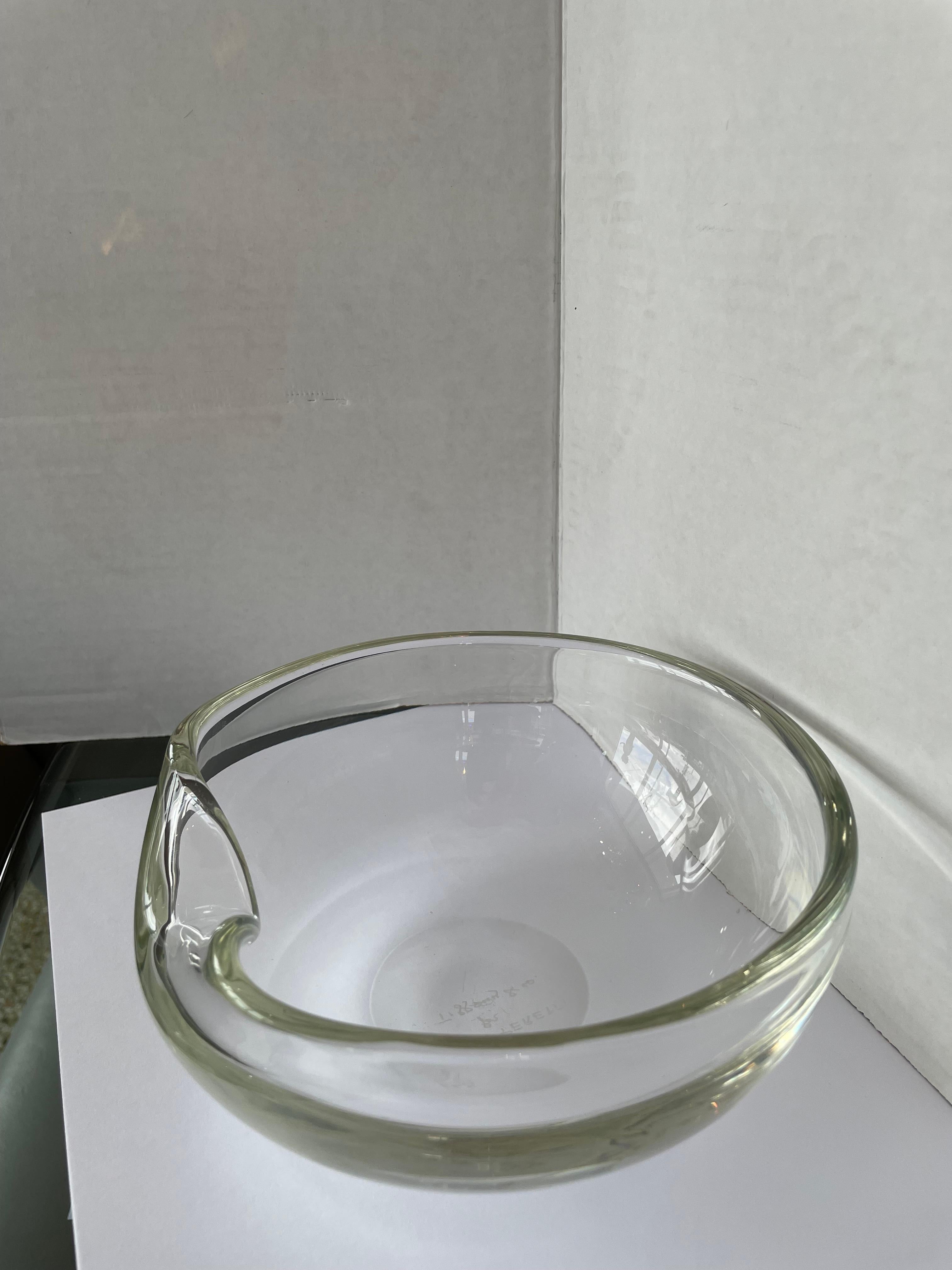Murano Glass Tiffany Thumbprint Bowl by Elsa Peretti