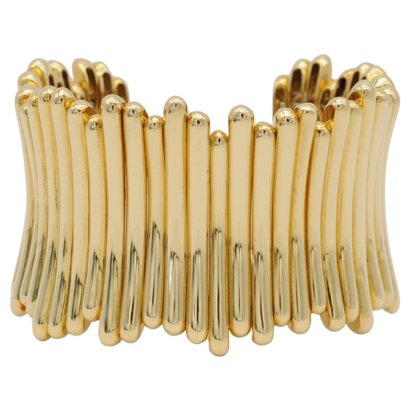 Aesthetic Movement Tiffany Tiffany&Co Bangle in 18k Yellow Gold For Sale
