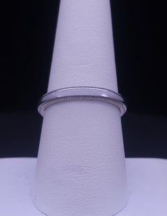 Tiffany Together Milgrain Band Ring in Platinum, 3 mm Wide