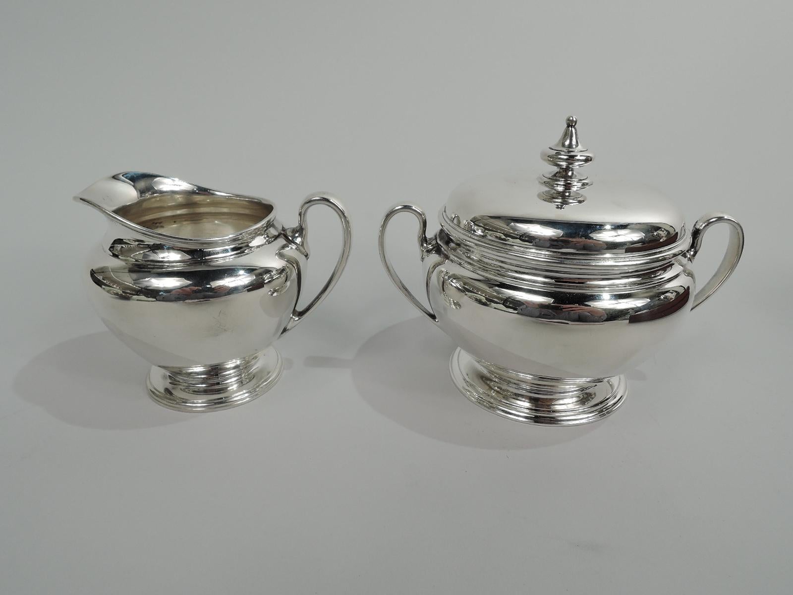 20th Century Tiffany & Co. Traditional American Sterling Silver 3-Piece Coffee Set For Sale