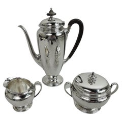 Tiffany & Co. Traditional American Sterling Silver 3-Piece Coffee Set