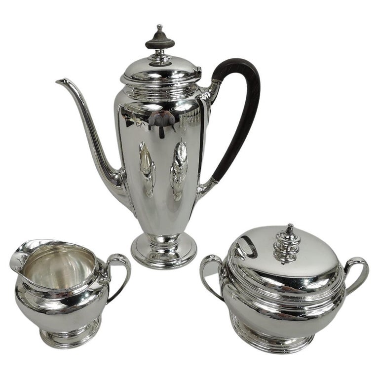 Tiffany and Co. Traditional American Sterling Silver 3-Piece Coffee Set ...