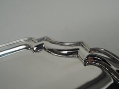 Plateau cartouche traditionnel anglais géorgien en argent sterling Tiffany