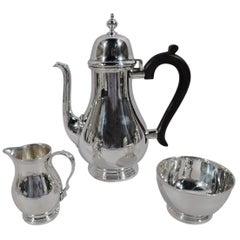 Tiffany Traditional Georgian Sterling Silver 3-Piece Coffee Set