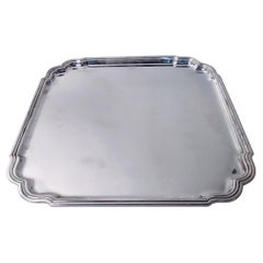 Tiffany Traditional Georgian Sterling Silver Square Tray