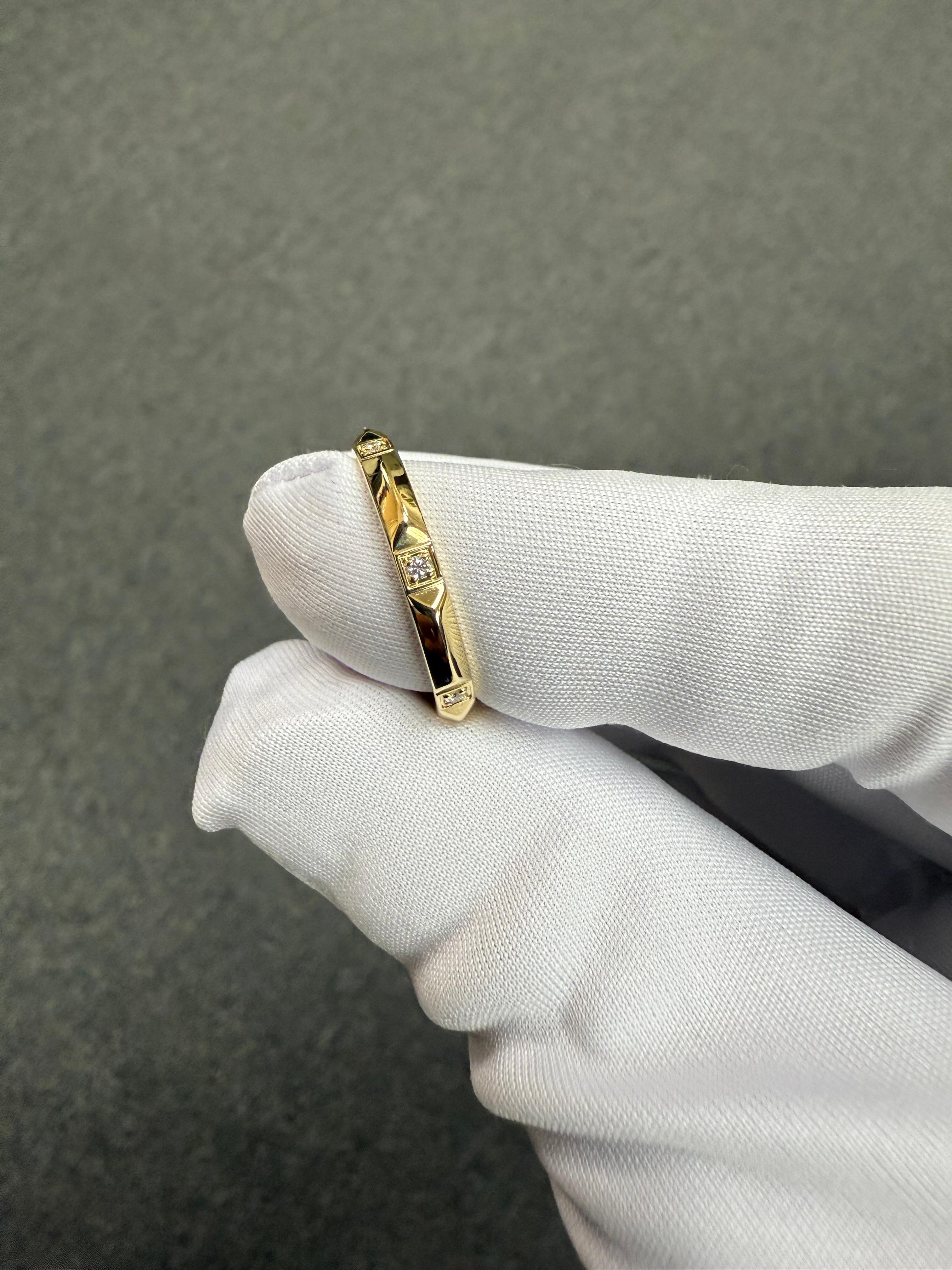 Anello Tiffany True Diamond in oro giallo 18k misura 7 in vendita 4