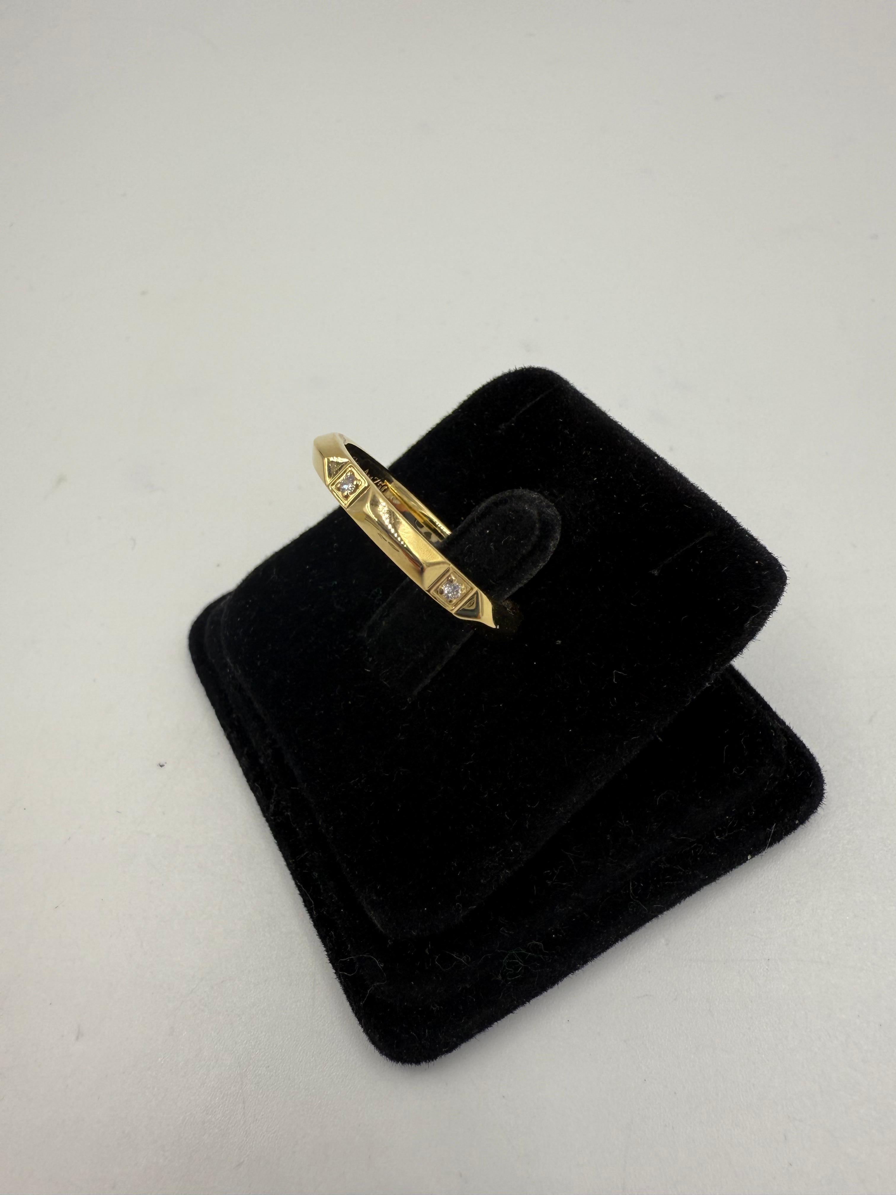 Anello Tiffany True Diamond in oro giallo 18k misura 7 In condizioni buone in vendita a Los Angeles, CA