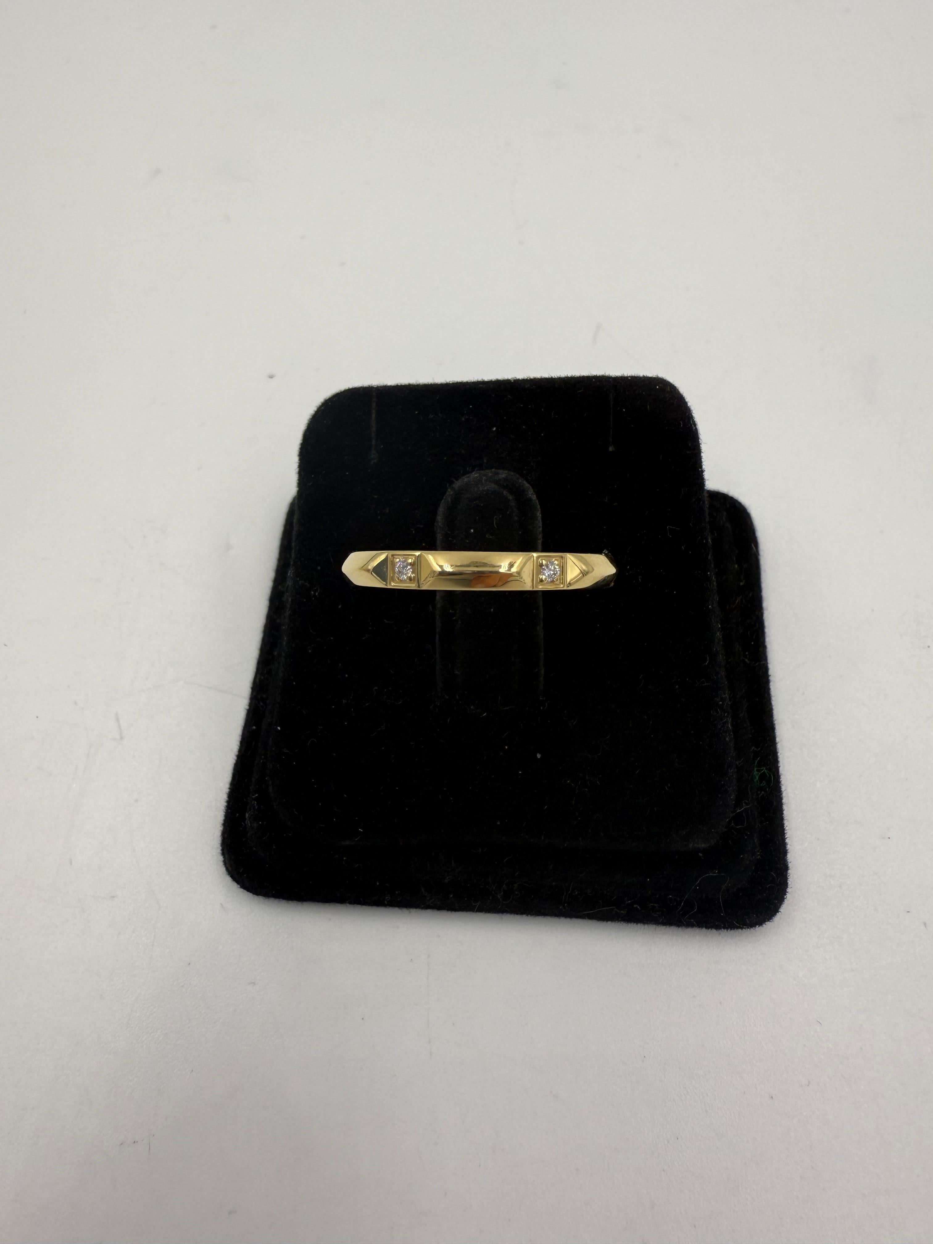 da uomo o donna Anello Tiffany True Diamond in oro giallo 18k misura 7 in vendita
