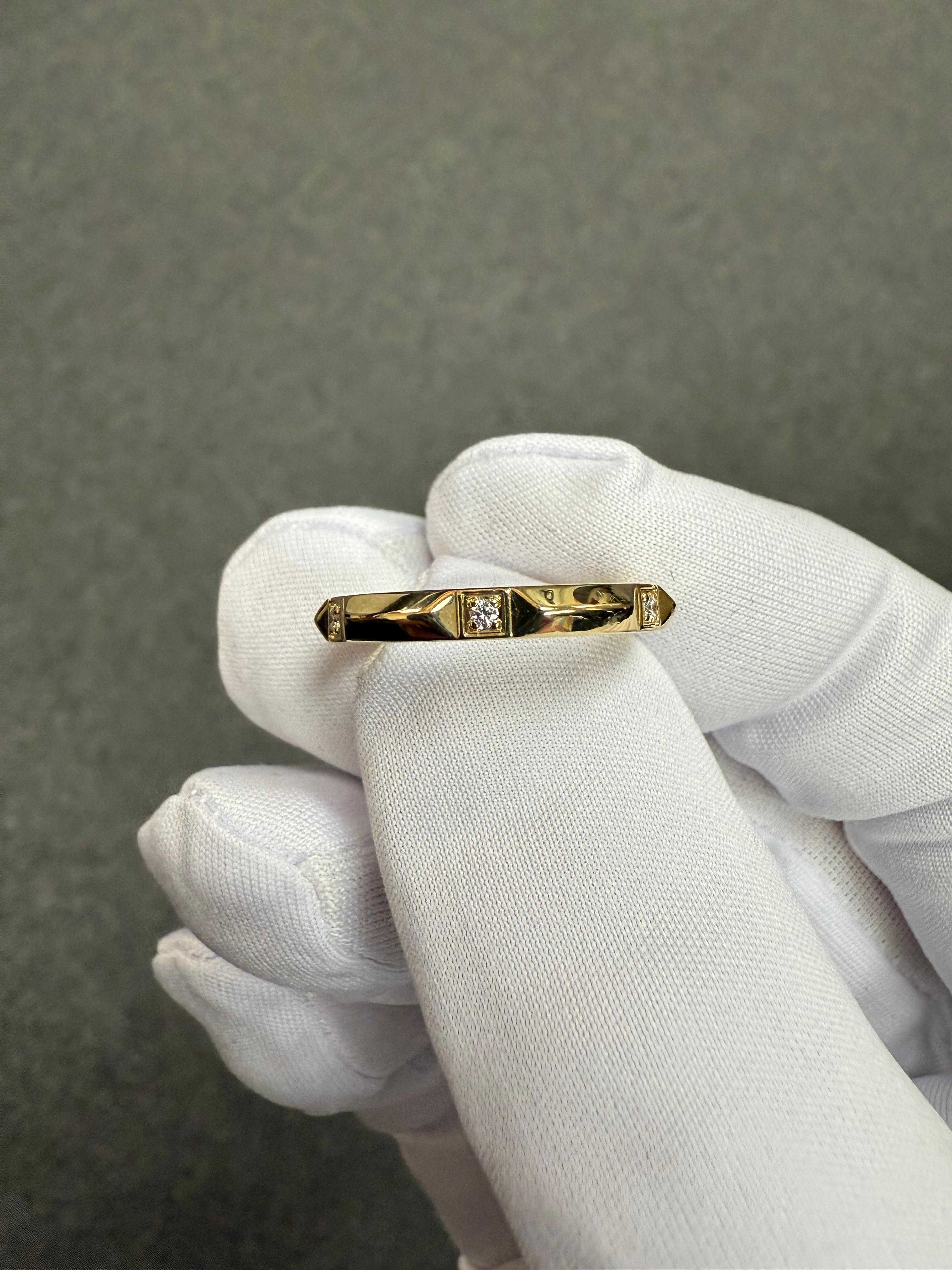 Anello Tiffany True Diamond in oro giallo 18k misura 7 in vendita 2