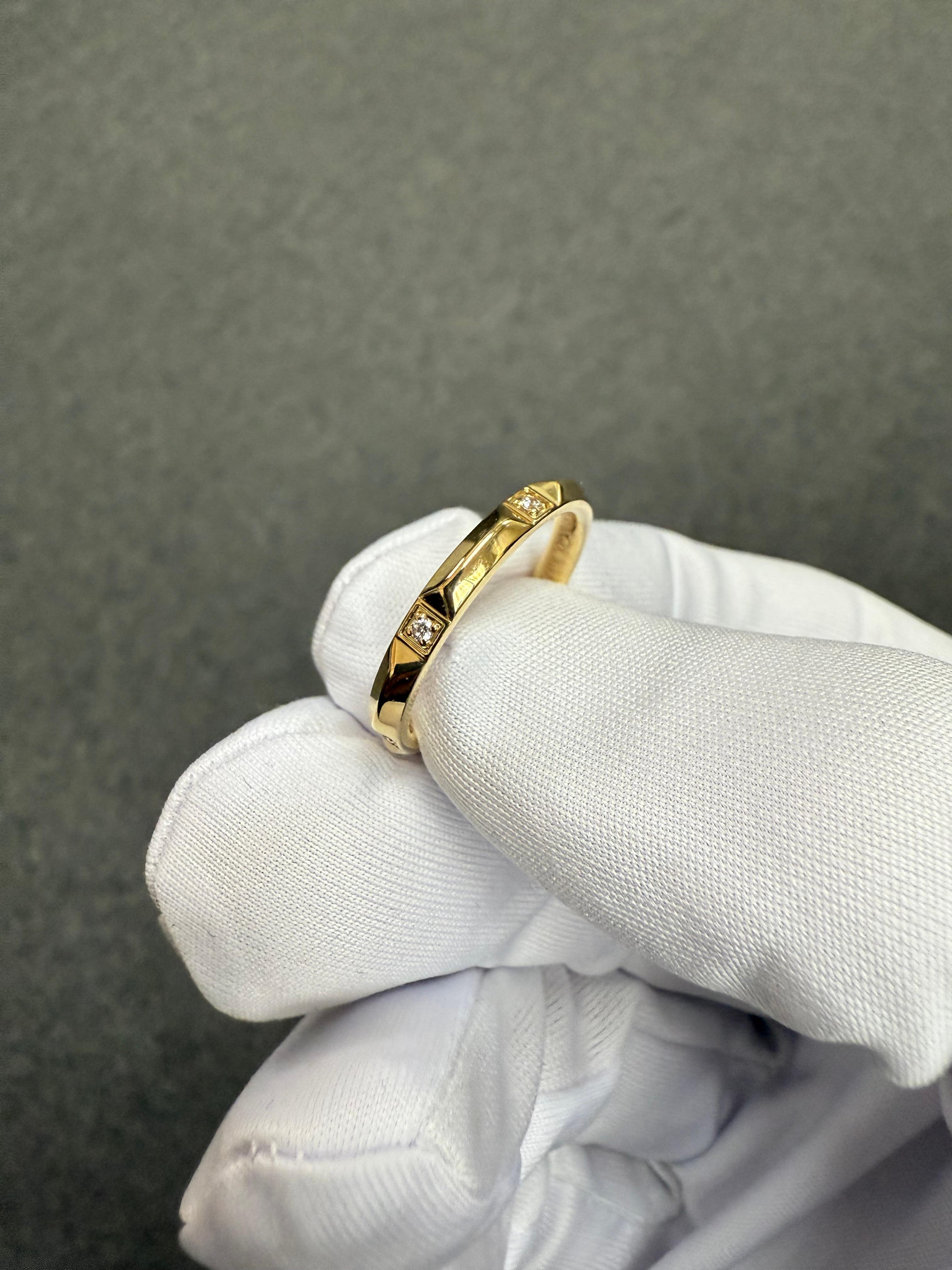 Anello Tiffany True Diamond in oro giallo 18k misura 7 in vendita 3