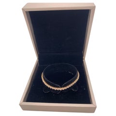 Tiffany Victoria 18K Rose Gold Full Diamond Bracelet 17cm