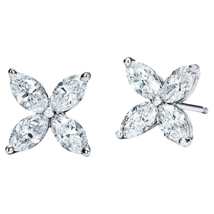 Tiffany Victoria Diamond Earrings For Sale