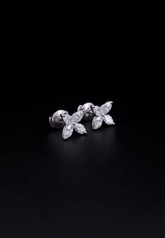 Tiffany Victoria Diamond Earrings in PT950 Large