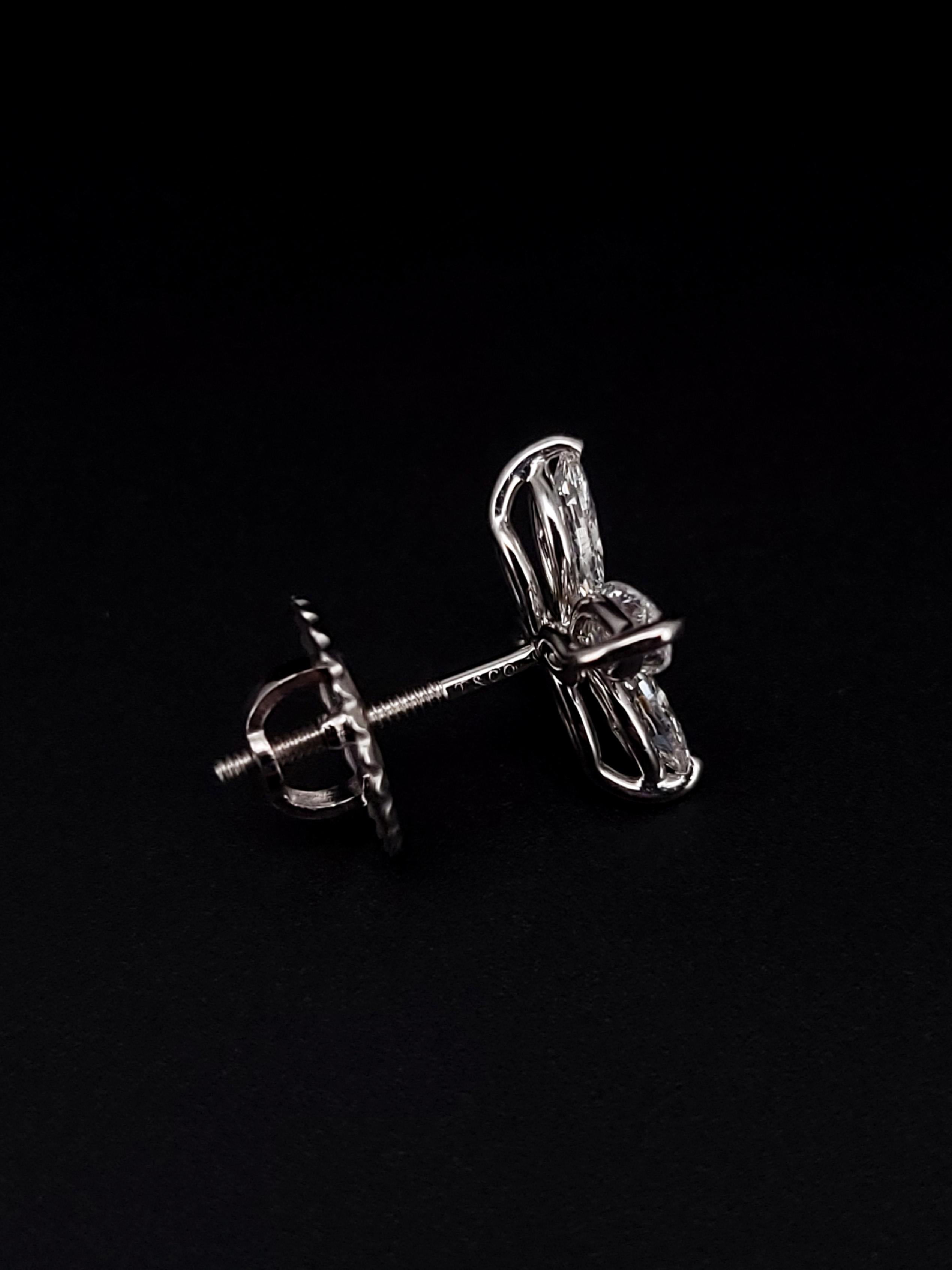 Tiffany Victoria Diamond Earrings in PT950 Large 3