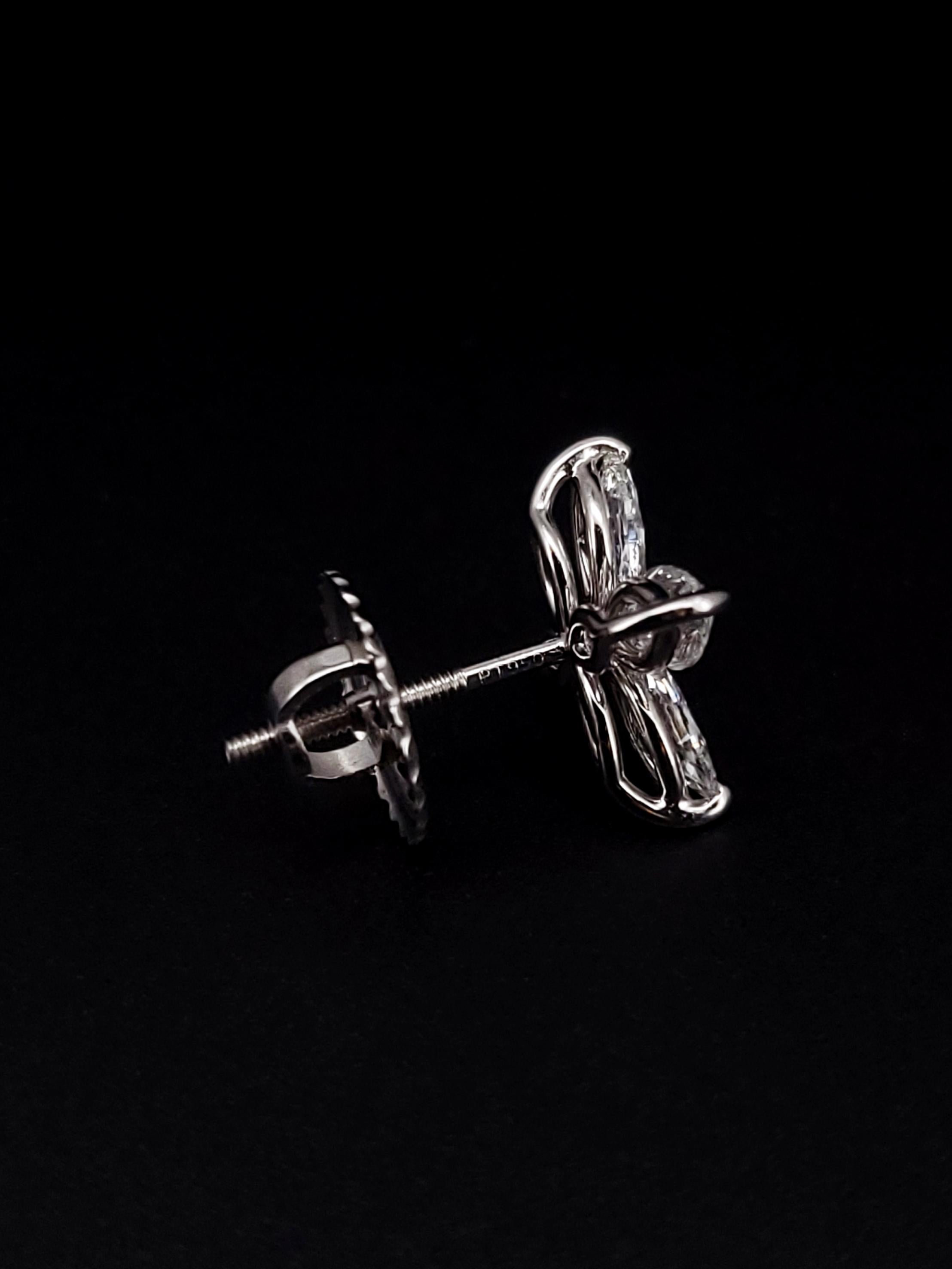 Tiffany Victoria Diamond Earrings in PT950 Large 4