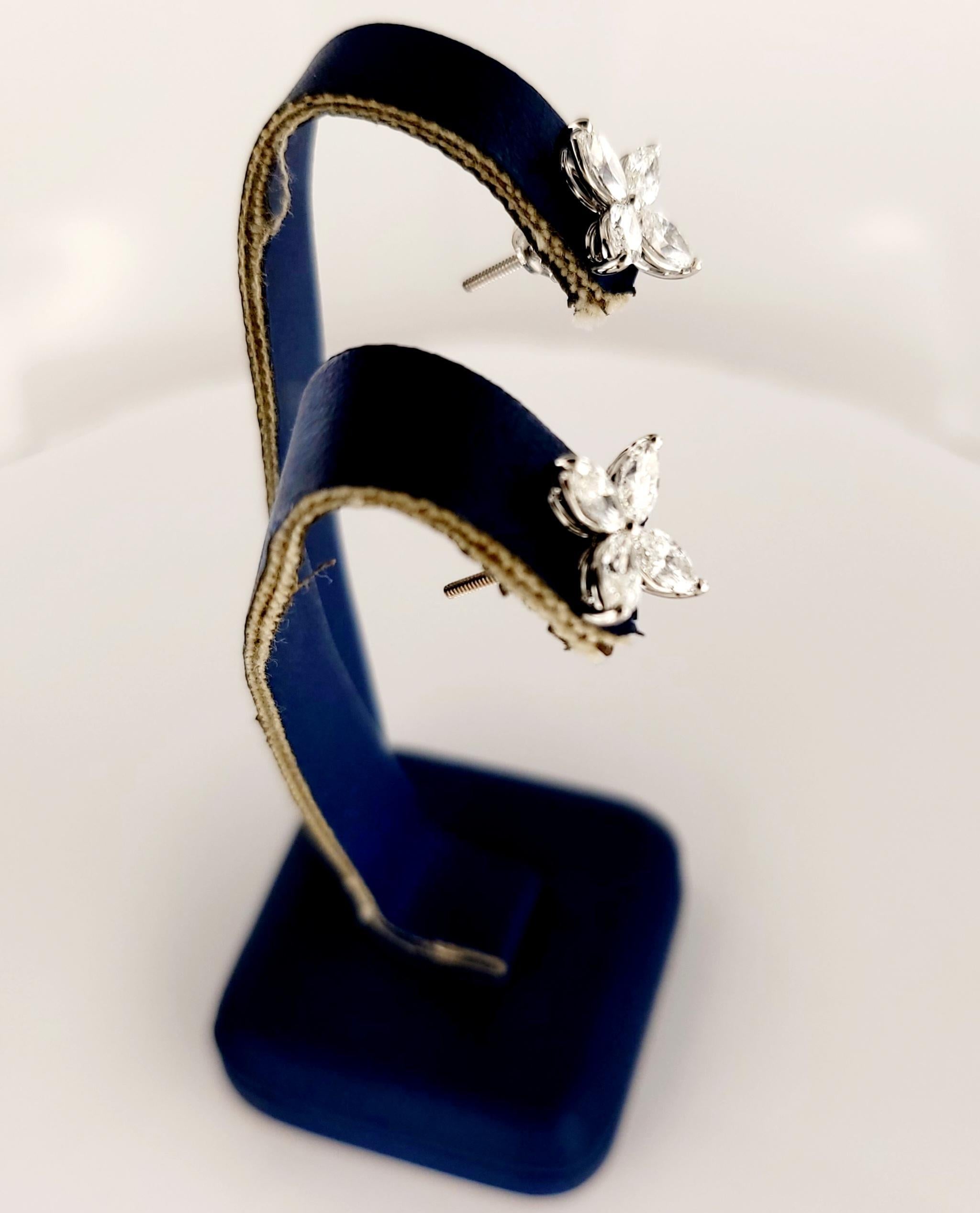 Tiffany Victoria Diamond Earrings in PT950 Medium 1