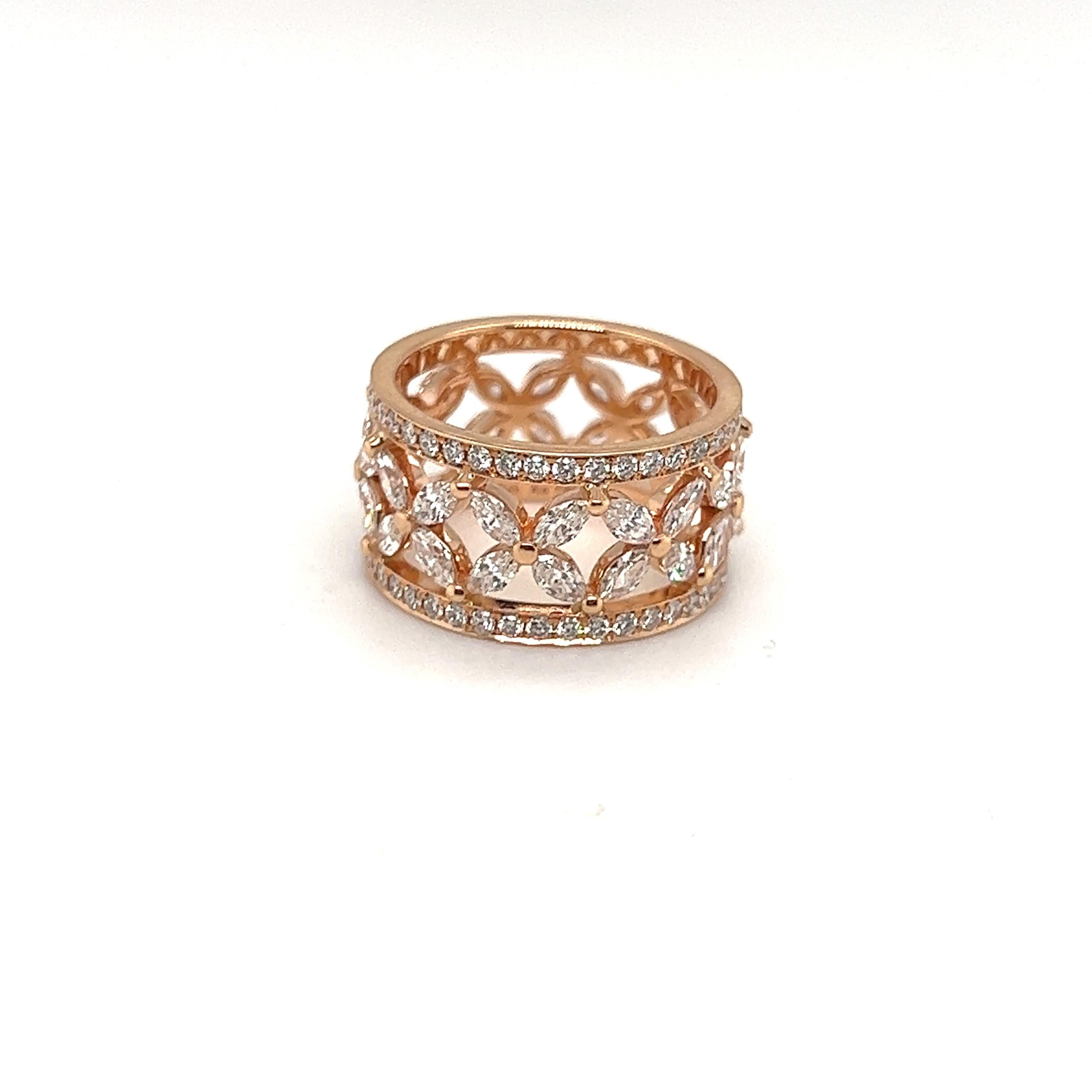 Tiffany & Co. Bague victorienne en or rose et diamants, neuve dans sa boîte Neuf - En vente à New York, NY