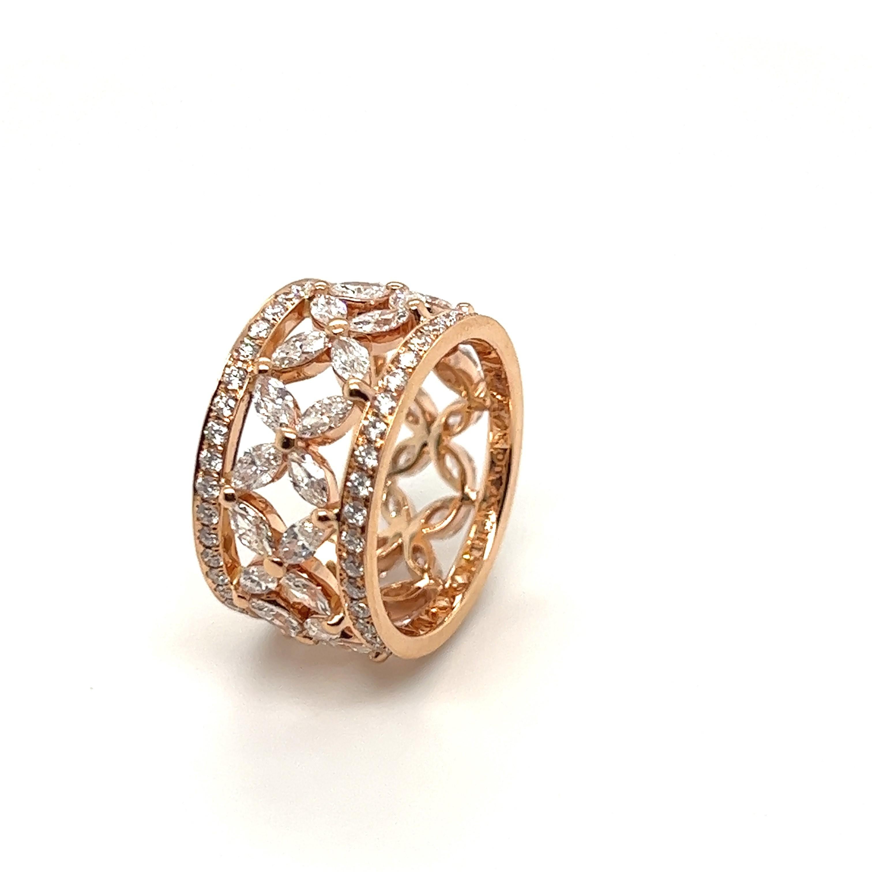 Tiffany & Co. Bague victorienne en or rose et diamants, neuve dans sa boîte Pour femmes en vente
