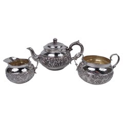Tiffany Victorian Classical 3-Piece Sterling Silver 3-Piece Tea Set
